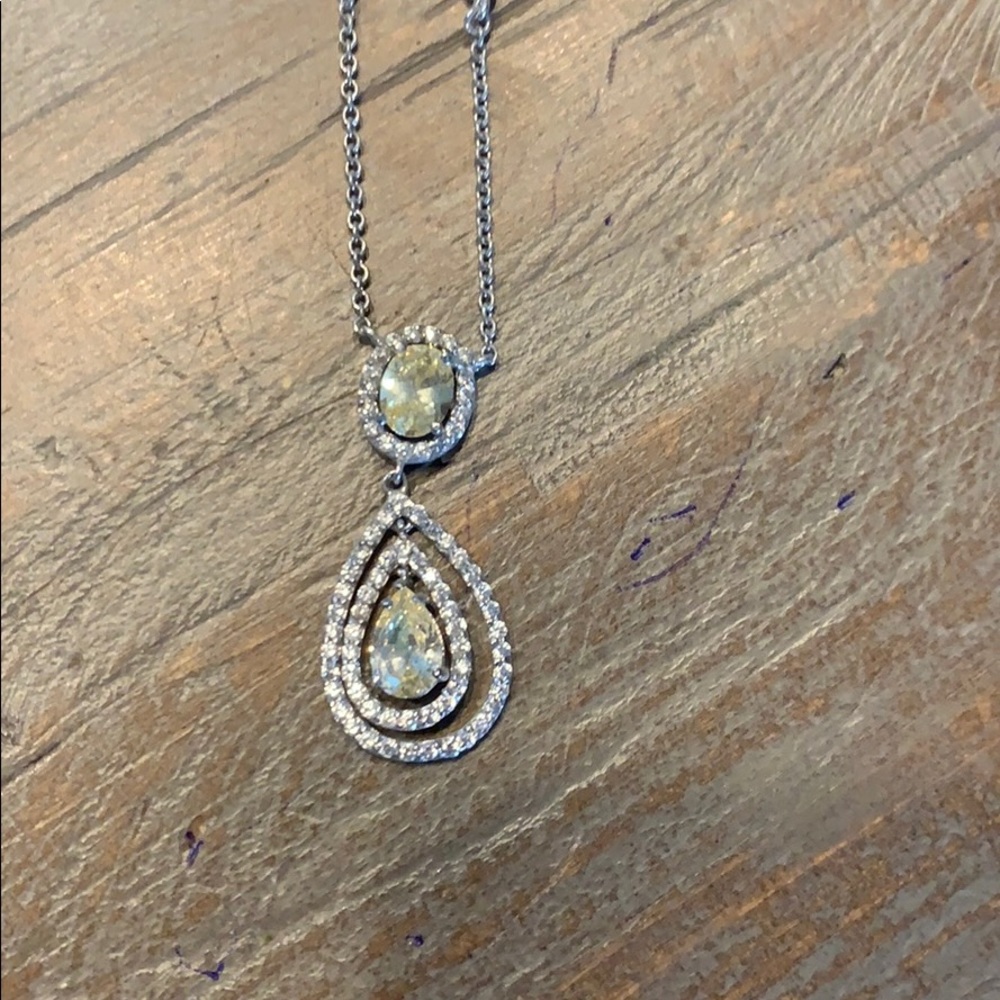 Sterling silver gemstone necklace